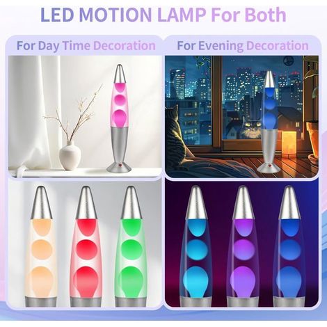 Lampe à Lave - CELLUSTOP - Fusée - 25 Watts - 34 cm - Bleu (1/5)