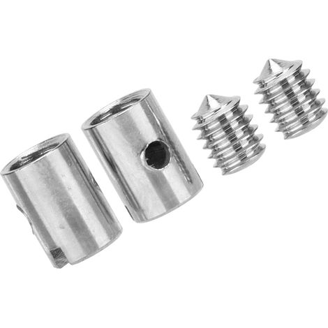 Bouchon sans soudure 0.2 pouce OD avec vis M4 pour moto scooter, raccord de commande d'accélérateur et starter (1/5)
