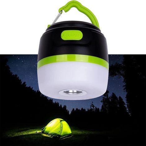 Wiederaufladbare LED-Campinglampe über USB, tragbare Mini-Campinglampe, mobile Notstromversorgung, magnetische Campinglaterne für Outdoor-Wanderungen und Camping. (1/5)