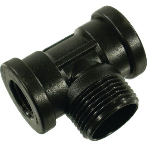 Raccordo a T 2 filetti femmina 1/2" 1 filetto maschio 1" DANFOSS 133024 (1/2)