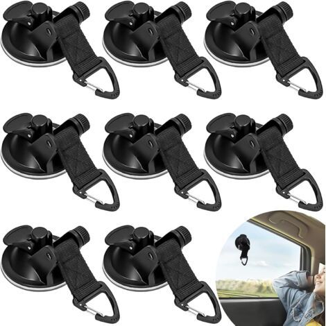 BUNTHAUS 8 Pièces Ancre à Ventouse, Ventouse d'ancrage Multifonctionnel Ancre à Ventouse Robuste pour Auvents Latéraux de Voiture/Tentes/Camping Car/Auvents/Tentes/Bâches (1/5)