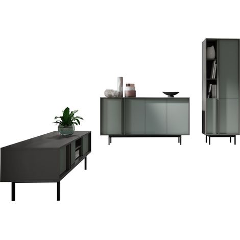 Conjunto de salón Levali 115, Verde polvoriento
