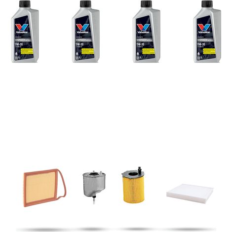 Kit tagliando 4 FILTRI e 4L OLIO compatibile con Citroen C3 Aircross 1.6 HDI 68kw dal 2017 (1/5)