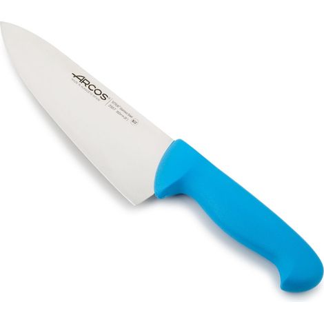 Kochmesser Arcos Farbe - Prof  290723 aus Nitrum-Edelstahl und mango Ergonomisches blaues Polypropylen mit 20 cm Klinge, Vitrine (1/5)