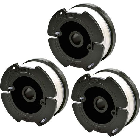 BRAVIX 1 ensemble - Lot de 3 bobines de rechange AF-100 Weed Eater compatibles avec Black+Decker AF-100-3ZP AF-100-BKP Débroussailleuse Weed Wacker String
