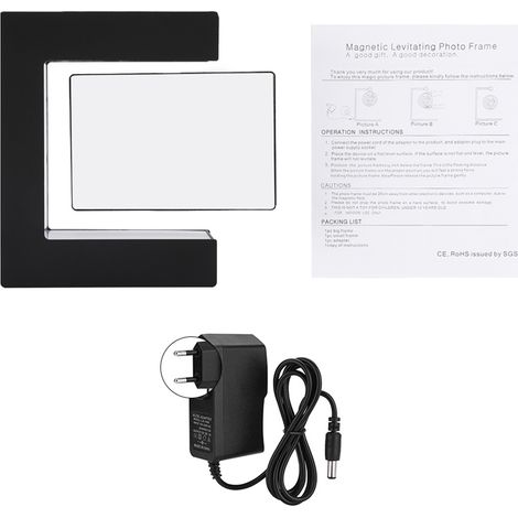 Cadre Photo Lévitation Magnétique LED - Décoration pour Maison, Bureau et Mariage (UE)