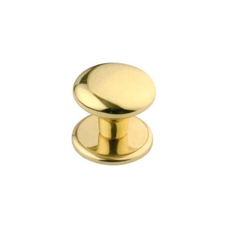 POMOLO MODELLO CLASSIC PER PORTONCINO IN OTTONE LUCIDO  ø mm.70 con sottorosone