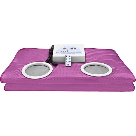 Kit de sauna portatif Couverture de sauna infrarouge lointain améliorée, couverture de sauna thermique numérique extensib, modelage du corps for perte de poids, couverture de sauna de remise en forme (1/5)