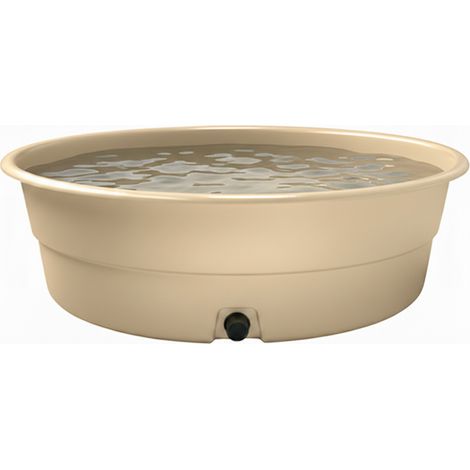 Plast'Up Rotomoulage – Piscine pour enfants 500L – Monobloc en polyéthylène haute densité – 130 cm de longueur – Bouchon de vidange intégré