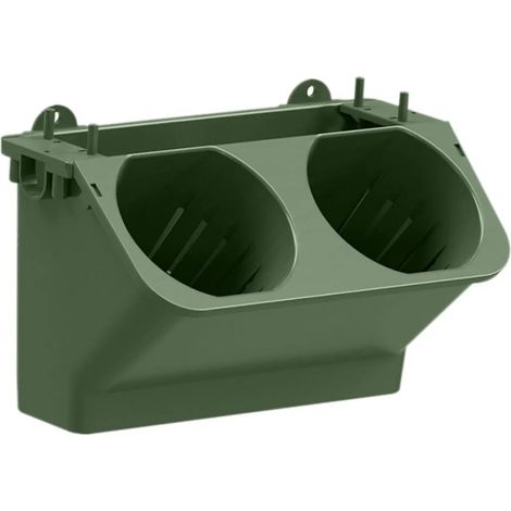 Pot de fleurs vert foncé suspendu au mur pour jardin vertical (1/5)