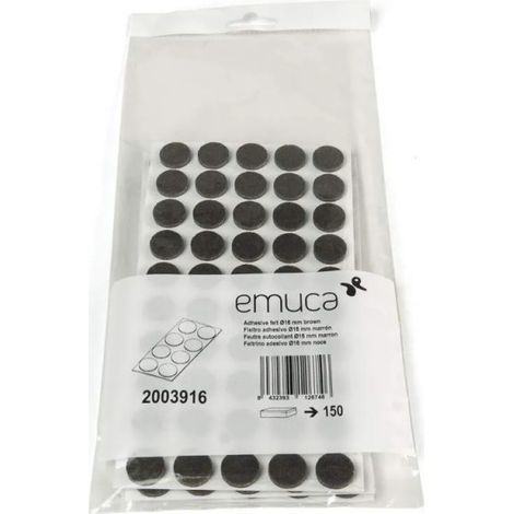 Patins en feutre adhésifs pour meubles diamètre 16 mm, 150 unités (1/4)