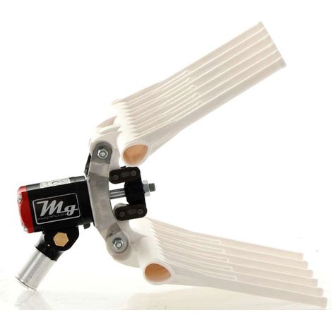 PETTINE PNEUMATICO DOPPIO RICAMBIO ABBACCHIATORE MG MAGNESIUM LIGHT LISAM (1/3)