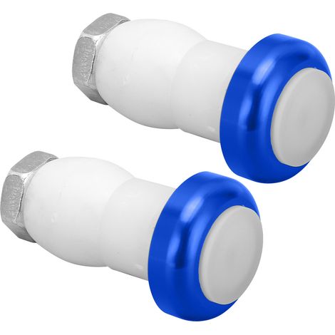 Lot de 2 feux de guidon LED réglables, visibles jusqu'à 20 mètres, avec piles intégrées (bleu). (1/5)