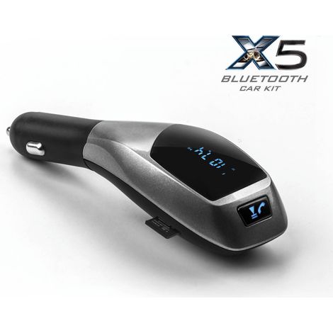 X5 Auto-Bluetooth-MP3-Player, Auto-Bluetooth-Freisprecheinrichtung mit FM-Transmitter, Auto-MP3-Bluetooth-Player (Neu) (1/3)