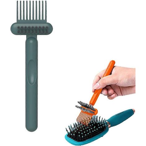 Peigne nettoyeur 2 en 1, brosse à dents pour enlever cheveux et poussière, outil de démêlage pour maison et salon, double usage, accessoire pratique (1/5)