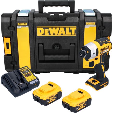 DeWalt DCF 887 P2 Akku Schlagschrauber 18 V 205 Nm 1/4" Brushless + 2x Akku 5,0 Ah + Ladegerät + Tough Box (1/5)