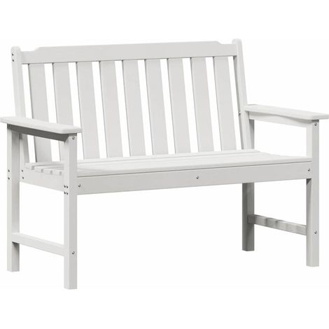 Banc de jardin - Banquette Blanc 120 x 59 x 88 cm HDPE fr8919 - Maison La Vie (1/5)