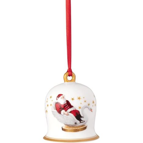 Annual Christmas Edition Cloche 2024 Multicolore, Article de Noël, Déco Noël Interieur Maison, Porcelaine Haut de Gamme, Plastique (1/5)