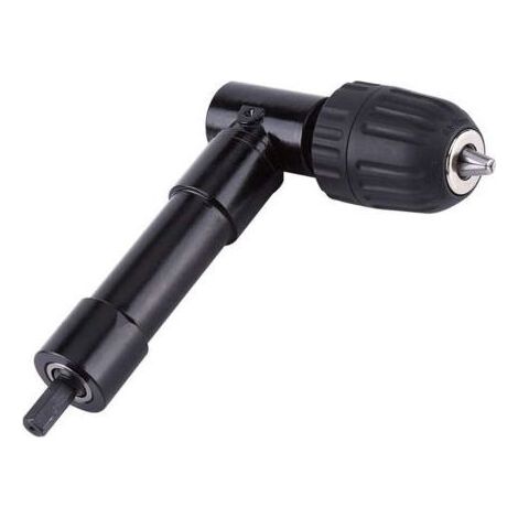 Mandrin à Angle Droit 90° Autoserrant, Mandrin Coude de Perceuse à Dégagement Rapide Embout Visseuse Renvoi d'angle Adaptateur de Foret de Mandrin Renvoi d'angle Droit pour Perceuse (1/5)