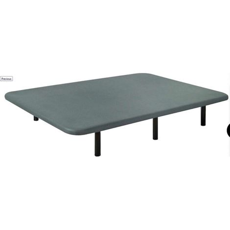Base tapizada L2 3D de Colchones.es tapizado gris de 105x200x6cm.. (1/2)