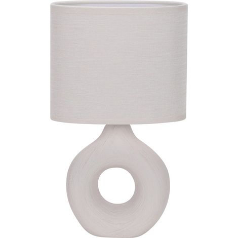 Lámpara de mesa cerámica Ellie Blanca 1xE14