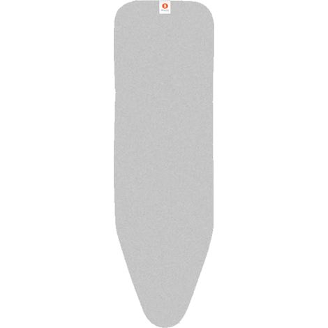 Brabantia Fodera Faster Ironing Riflettente il Calore, con Spugna da 2 mm, 124x38 cm, Standard, Metallizzato (1/3)