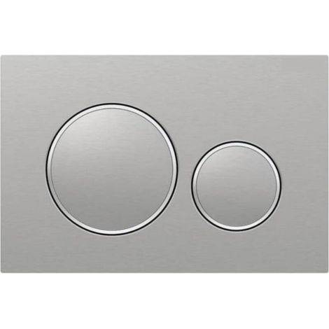 Coocheer – Plaque de commande WC – Finition métal brossé – Revêtement facile à nettoyer – Dimensions 24.6x16.4cm – Compatible SIGMA20