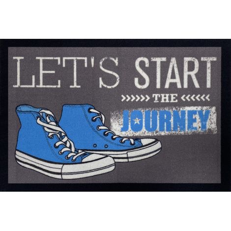 Alfombra de entrada Sneaker Journey gris 40x60cm - Vica