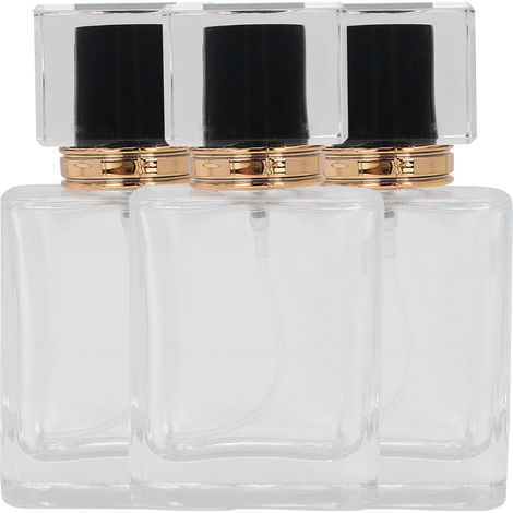 Flacon vaporisateur rechargeable en verre transparent 50ml pour parfum vide (1/5)