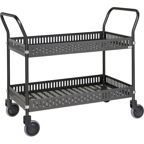 Kongamek Tischwagen mit Rand 1130x550x940mm Ladefläche Anthrazit grau ohne Bremse