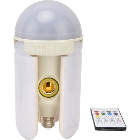 Projecteur LED avec haut-parleur et projecteur à changement de couleur RGBW, télécommande, ampoule à vis E27, 85 V-265 V (1/5)