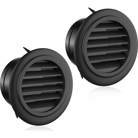 Lot de 2 Grilles d'Aération Rondes 95 mm (1/5)