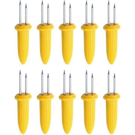Maisspießhalter für Grillmais, 10 Stück (6 x 2 x 1,5 cm) (1/2)