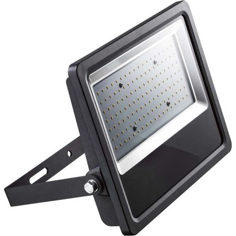 Projecteur exterieur LED 50W noir 281x193x44mm lumiere 3000K 6000lm 230V 90° étanche IP65 IK08 TF087 (1/2)
