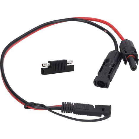 Câble de connexion pour panneau solaire 12AWG en cuivre PVC, adaptateur pour panneau solaire vers SAE pour motos et voitures