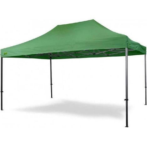 Erweiterbarer Pavillon Maiori 3x4,5 m grün, wasserdicht aus Stahl