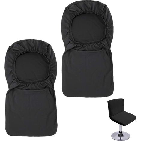 Bar stool cover with extendable backrest for swivel dining chair
