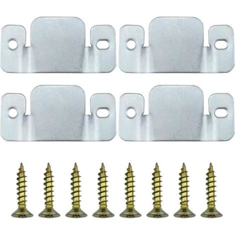 connecteurs de canapé,supports de fixation universels en métal,Support de canapé,avec Vis,pour canapé sectionnel,4pcs (1/4)