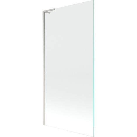 Mexen Next L Badewannen-Abtrennung 1-flügelig 90 x 150 cm, transparent, gebürsteter Nickel - 895-090-000-03-00-97 (1/5)