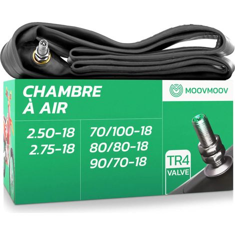Chambre à Air 18 Pouces pour Pneus 70/100-18, 80/80-18 et 90/70-18, 2.50-18 et 2.75-18 (1/5)