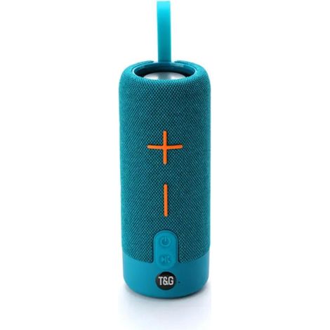 Enceinte Bluetooth T&G TG619 (5 W x 2 - 1200 mAh - Cyan) (1/5)