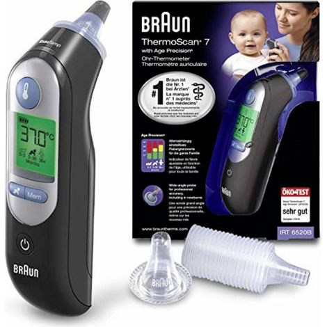 Braun ThermoScan 7 Termometro a infrarossi Puntale di misurazione preriscaldato
