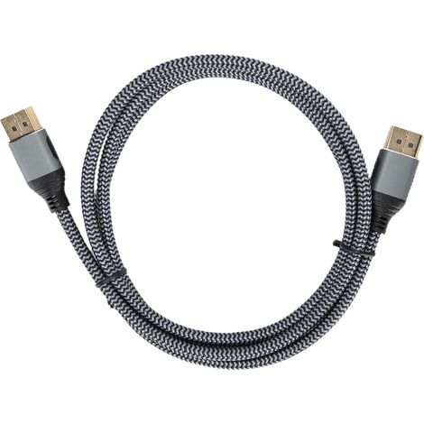 Câble DisplayPort 1.4 8K 60Hz pour PC, TV, Moniteur et Ordinateur Portable - Compatible Résolution 7680x4320 - A02042