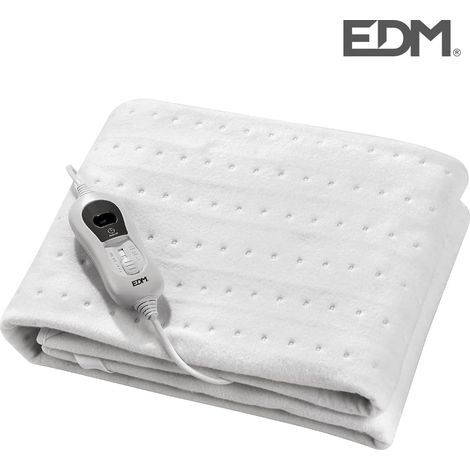 EDM 07485 Coprimaterasso elettrico bianco 150x80 cm