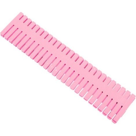 Organisateur de Tiroir,24 pièces diviseurs de tiroir, réglables,séparateurs de Compartiment de Grille de tiroir pour sous-vêtements, Chaussettes, Fournitures de Bureau etc. (rose)32cmx7cm (1/4)