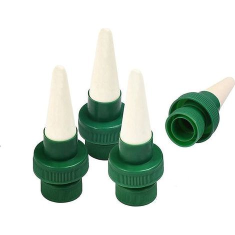 Arroseur Goutte à Goutte - Bouteille Céramique pour Arrosage Automatique - Système Osmose pour Plantes Intérieur Extérieur - 4 Pièces (1/5)