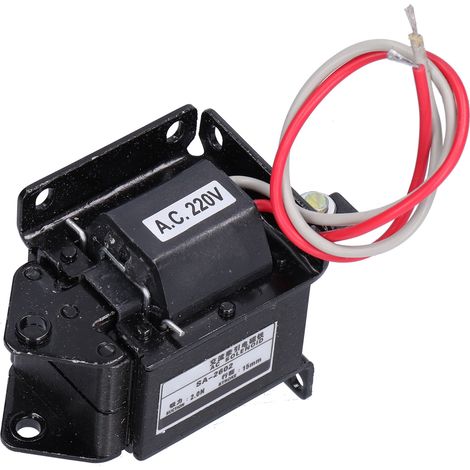 Électroaimant de traction BERM, force d'aspiration 2,0 N, course 15 mm, SA-2602, 220 V CA (1/5)