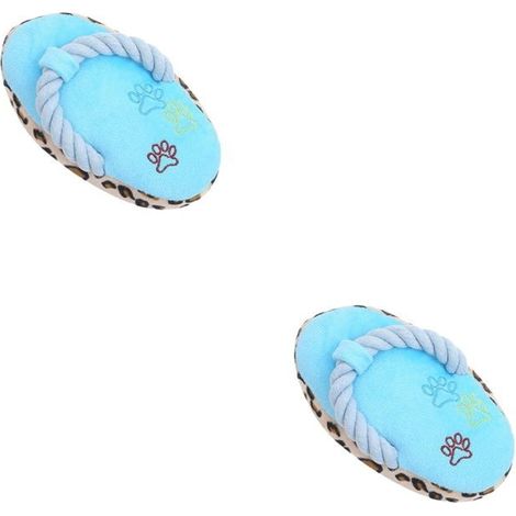 Lot de 2 jouets à mâcher pour chiots et petits chiens, jouet à mordre, dessin animé, peluche