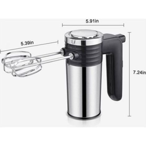 Batteur Électrique - 5 Vitesses - Double Levier En Acier Inoxydable - Pour Cuisine Maison - 1 Pièce (1/4)