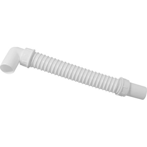 Tuyau d'évacuation flexible, L-100 cm, coude 40/40 mm (1/2)